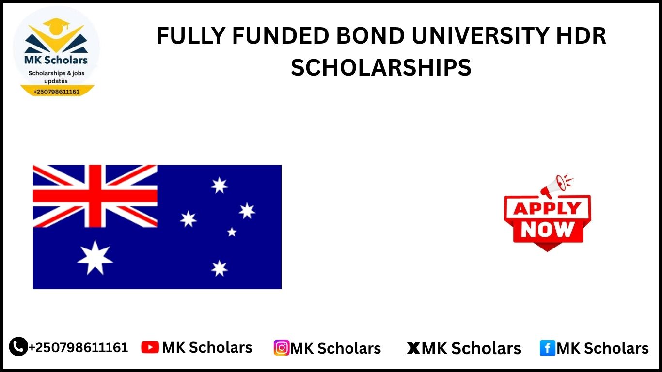 FULLY FUNDED BOND UNIVERSITY HDR SCHOLARSHIPS